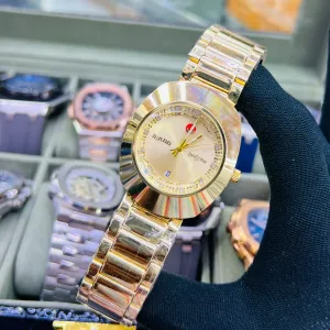 Gold Mens Boys Casual Fashion Gold Watch