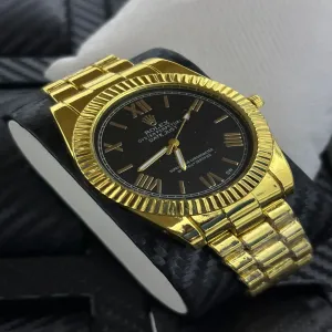 Gold Mens Boys Casual Watch