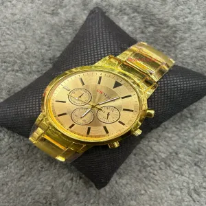 Gold Mens Casual Fashion New Design Watch