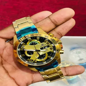Gold Mens Casual Silver Gold Watch