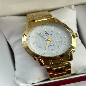 Gold Mens Casual  TiatanWatch