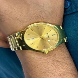 Gold Mens Casual Watch