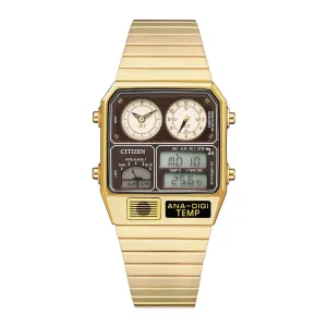 Gold MENS QUARTZ  FUNCTION DIGITAL/ANALOGUE JG2103-72X CITIZ