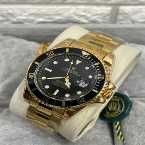 Gold New Mens And Boys Casual Rolex Submariner Watch