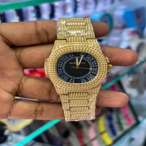 Gold New Mens And Boys Fashion Gold Watch