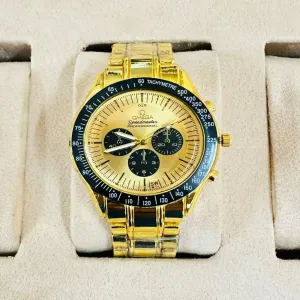 Gold New Mens Boys Casual Fashion  Watch