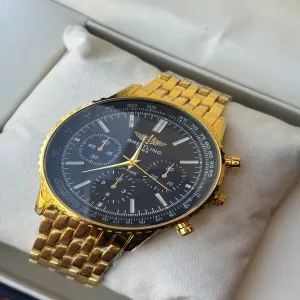 Gold New Mens Boys  Fashion Watch