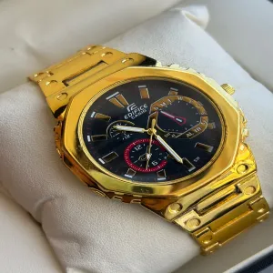 Gold New Mens Boys  Fashion Watch