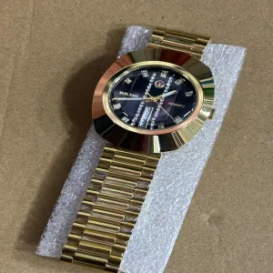 Gold New Mens Casual Gold Watch