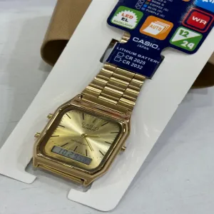 Gold New Mens Casual Wristwatch
