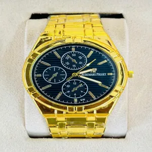 Gold New Mens Fashion Silver/Gold/TwotoneWrist Watch