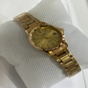 Gold Womens Casual Watch