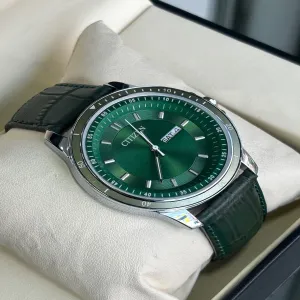 Green Mens Casual Citizen Watch