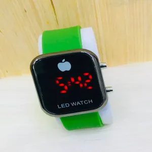 Green Mens Womens Casual Fashion Led Watch