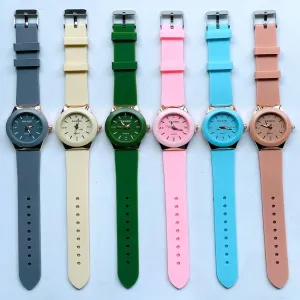 Green New Womens Casual Fashion Color Watches