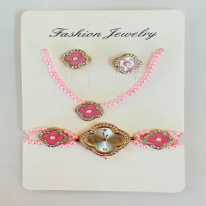 Pink Womens Casual Wrist Watch