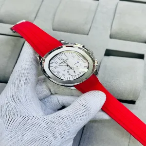 Red New Mens Boys Casual Watch