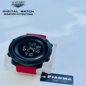 Red New Mens Boys Sports Casual Watch