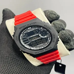 Red New Mens Casual Fashion Sports Watch
