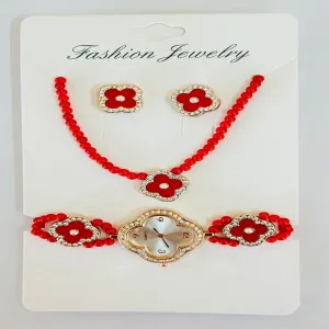 Red Womens Casual Wrist Watch