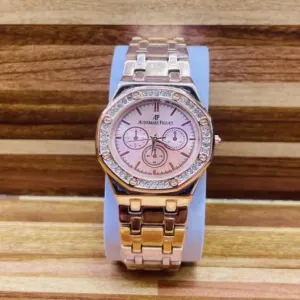 Rose Gold AP  Brand Fashion Women Watches Casual Gold Quartz