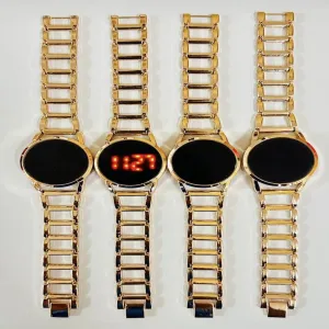 Rose Gold New Womens Casual Gold/Rose Gold/Silver Touch Wat