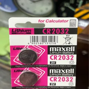 Silver 2 PSC CR2032 MAXELL BATTERY