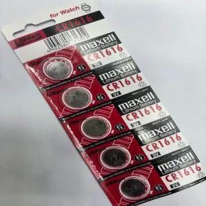 Silver 5 PCS 3V CR1616 MAXELL LITHIUM BATTERY