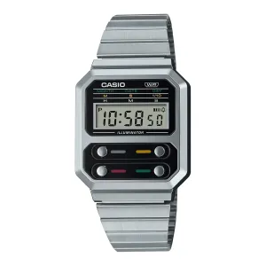 Silver A100WE-1ADF MENS CASUAL WATCH