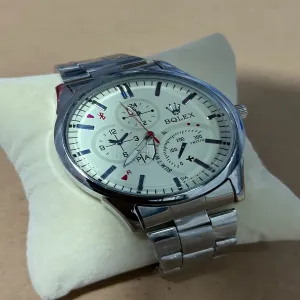Silver BQLEX Fashion Watch for Mens Luxury Business Quartz W