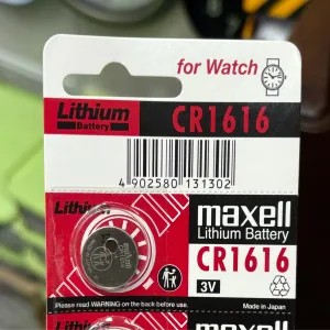 Silver CR1616 MAXELL BATTERY