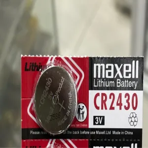 Silver Maxell Lithium Battery CR 2430 Battery