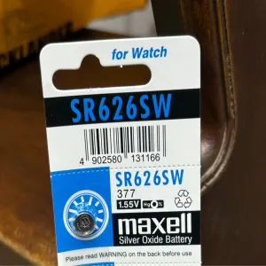 Silver Maxell SR626SW Watch Battery