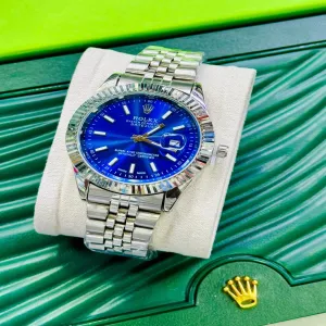 Silver Men Casual Rolex DateJust Watch
