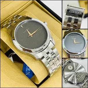 Silver Mens And Boys Casual Silver Citizen Watch