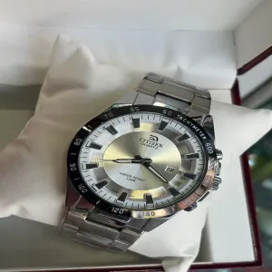 Silver Mens And Boys Casual Silver Date Citizen Watch