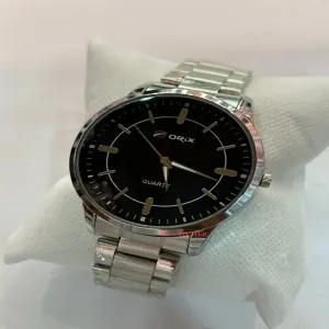 Silver Mens Casual Office Watch