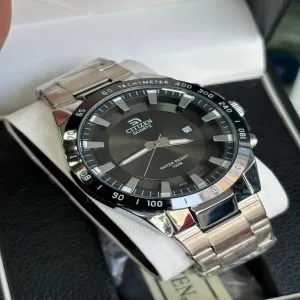 Silver Mens Casual Silver Watch
