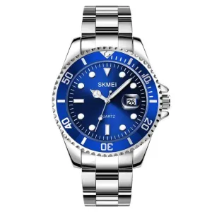 Silver Mens Casual Skmei Silver Strap Watch