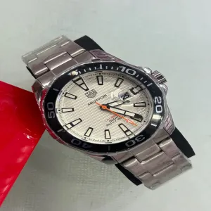 Silver Mens Casual Tag Watch