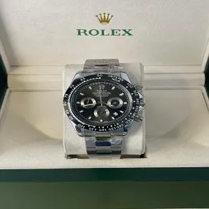 Silver Mens Fashion Rolex Watch