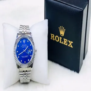 Silver New Boys Casual Rolex Watch