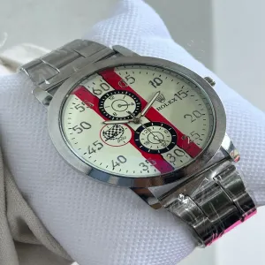Silver New Boys Casual Rolex Watch