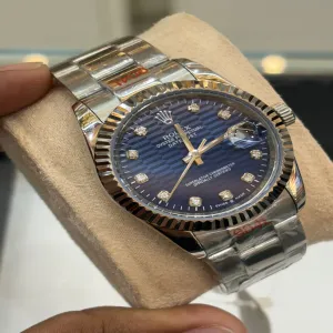 Silver New Mens And Boys Casual Automatic Rolex Watch