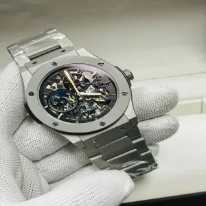 Silver New Mens And Boys Casual Automatic Watch