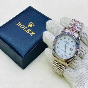 Silver New Mens And Boys Casual Rolex Gold/Silver/Two Tone