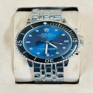 Silver New Mens And Boys Casual Rolex Watch