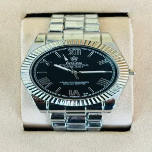 Silver New Mens And Boys Casual Two Tone/ Gold Rolex Watch