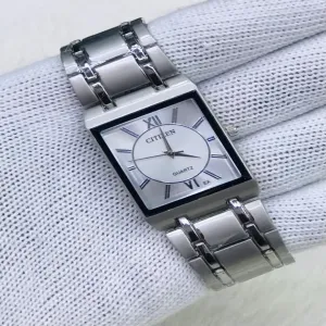 Silver New Mens Boys Casual  Citizen Watch