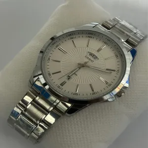 Silver New Mens Boys Casual Fashion Business Wristwatch